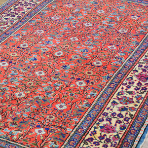 Hand-Knotted Vintage Turkish Sivas Design Handmade Wool Rug (Size 4.0 X 5.8) Cwral-11478