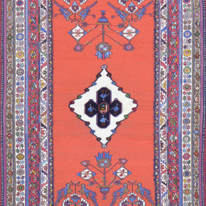Multi-Weave Vintage Sumak Tribal Handmade Oriental Wool Rug (Size 3.3 X 5.7) Cwral-11481