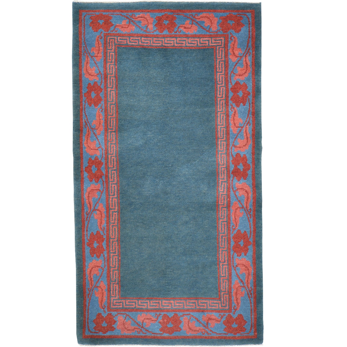 Hand-Knotted Nepalese Contemporary Design Handmade Wool Rug (Size 3.2 X 5.7) Cwral-11493