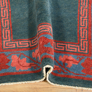 Hand-Knotted Nepalese Contemporary Design Handmade Wool Rug (Size 3.2 X 5.7) Cwral-11493