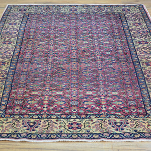 Hand-Knotted Vintage Turkish Design Handmade Wool Rug (Size 4.0 X 5.3) Cwral-11499