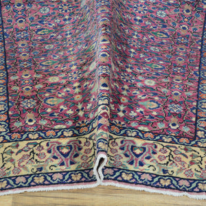 Hand-Knotted Vintage Turkish Design Handmade Wool Rug (Size 4.0 X 5.3) Cwral-11499