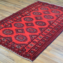 Load image into Gallery viewer, Hand-Knotted Balouchi Bokhara Design Handmade Wool Rug (Size 3.5 X 5.9) Cwral-11502