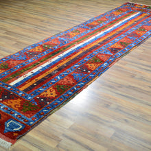 Load image into Gallery viewer, Hand-Knotted Vintage Kashkuli Tribal Design Handmade Wool Rug (Size 3.0 X 12.9) Cwral-11505