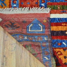Load image into Gallery viewer, Hand-Knotted Vintage Kashkuli Tribal Design Handmade Wool Rug (Size 3.0 X 12.9) Cwral-11505