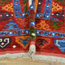 Load image into Gallery viewer, Hand-Knotted Vintage Kashkuli Tribal Design Handmade Wool Rug (Size 3.0 X 12.9) Cwral-11505
