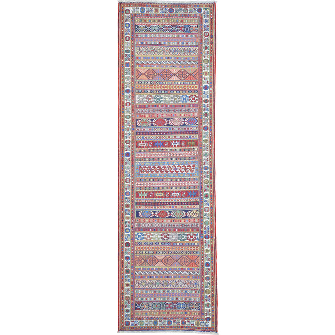 Hand-Woven Fine Sumak Tribal Handmade Oriental Wool Rug (Size 2.6 X 8.0) Cwral-11511