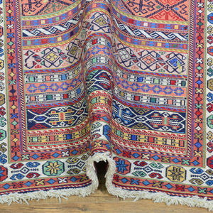 Hand-Woven Fine Sumak Tribal Handmade Oriental Wool Rug (Size 2.6 X 8.0) Cwral-11511