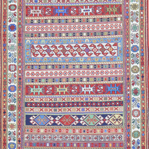 Hand-Woven Fine Sumak Tribal Handmade Oriental Wool Rug (Size 2.6 X 8.0) Cwral-11511