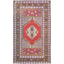 Load image into Gallery viewer, Hand-Knotted Vintage Turkish Tribal Design Handmade Wool Rug (Size 3.3 X 5.5) Cwral-11514