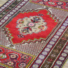 Load image into Gallery viewer, Hand-Knotted Vintage Turkish Tribal Design Handmade Wool Rug (Size 3.3 X 5.5) Cwral-11514