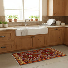 Load image into Gallery viewer, Vintage Turkish handmade accent rug with traditional design – Cwral-11532
