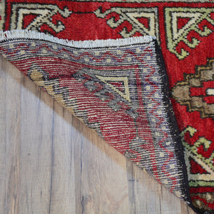 Hand-Knotted Vintage Traditional Turkish Design Handmade Rug (Size 1.8 X 3.4) Cwral-11535