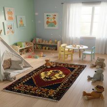 Load image into Gallery viewer, Vintage Turkish handmade accent rug, hand-knotted wool – Cwral-11538
