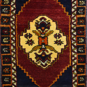 Hand-Knotted Vintage Traditional Turkish Design Handmade Rug (Size 1.5 X 3.2) Cwral-11538