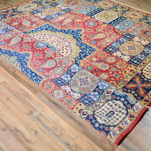 Hand-Knotted Fine Traditional Mumluk Design Handmade Rug (Size 9.1 X 12.1) Cwral-11541