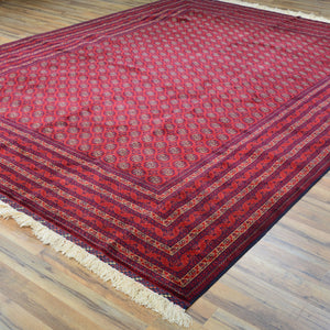 Fine Hand-Knotted Turkmen Tribal Traditional Wool Rug (Size 8.2 X 11.5) Cwral-11544