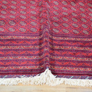 Fine Hand-Knotted Turkmen Tribal Traditional Wool Rug (Size 8.2 X 11.5) Cwral-11544