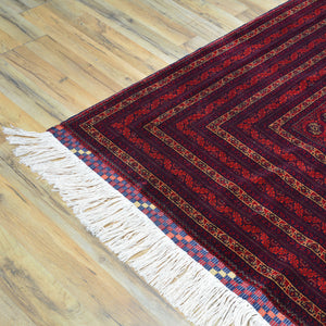 Fine Hand-Knotted Turkmen Tribal Traditional Wool Rug (Size 9.10 X 13.1) Cwral-11547