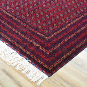 Fine Hand-Knotted Turkmen Tribal Traditional Wool Rug (Size 6.5 X 9.9) Cwral-11550