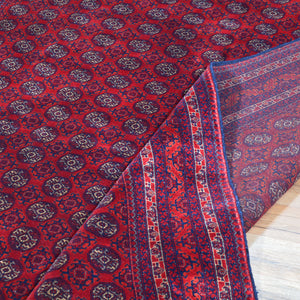 Fine Hand-Knotted Turkmen Tribal Traditional Wool Oriental Rug (Size 4.11 X 6.5) Cwral-11556
