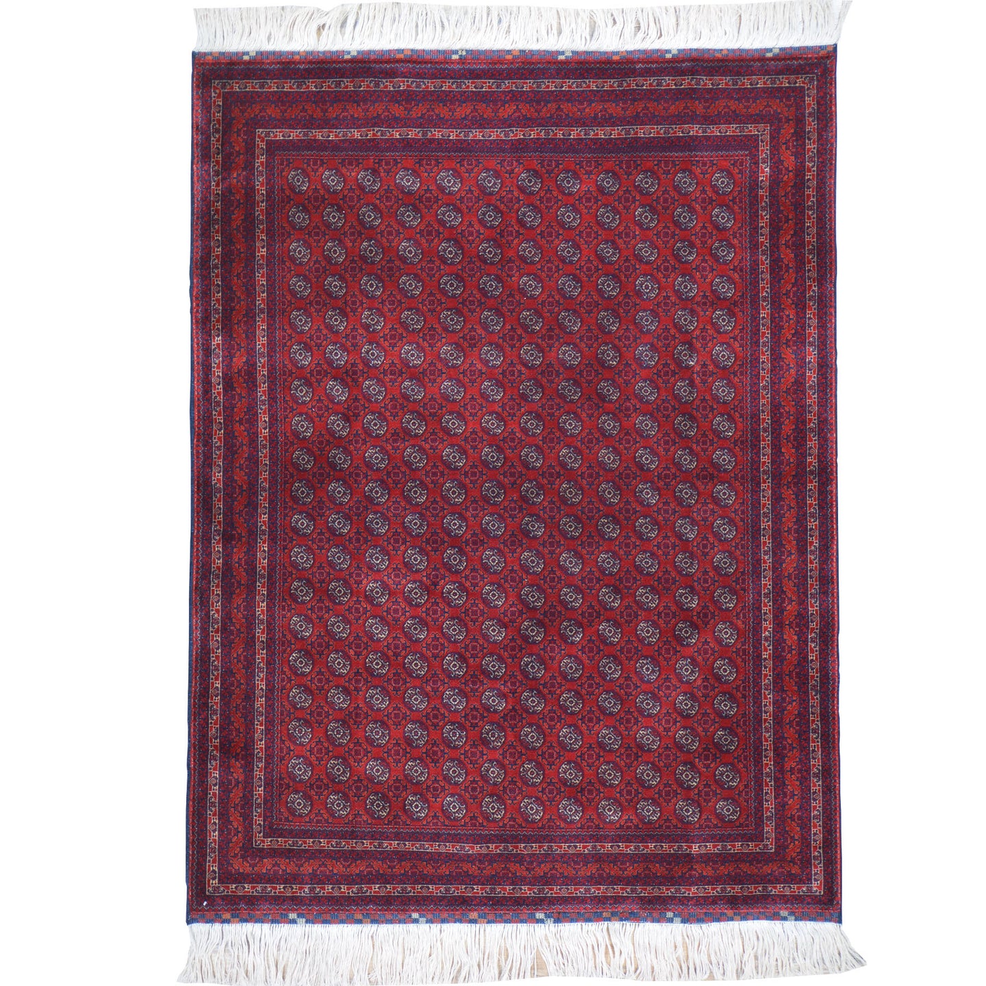 Fine Hand-Knotted Turkmen Tribal Traditional Wool Oriental Rug (Size 4.11 X 6.5) Cwral-11556