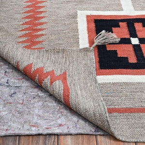 Hand-Woven Reversible Southwestern Design Handmade Kilim Rug (Size 8.9 X 12.2) Cwral-11585