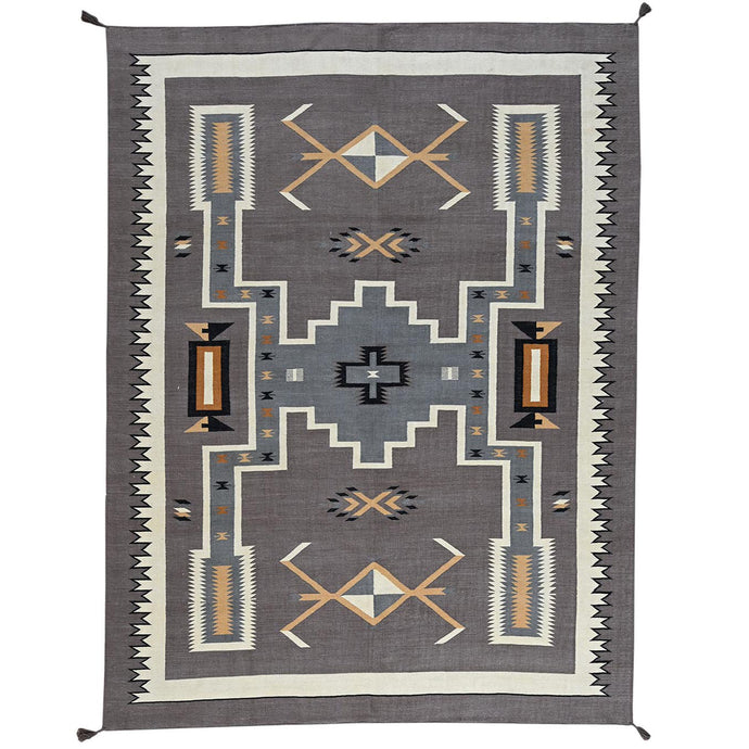 Hand-Woven Reversible Southwestern Design Handmade Kilim Rug (Size 8.10 X 11.9) Cwral-11595