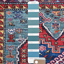 Load image into Gallery viewer, Hand-Knotted Tribal Kazak Traditional Design Handmade Rug (Size 5.1 X 6.7) Cwral-11604