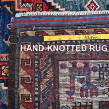 Load image into Gallery viewer, Hand-Knotted Tribal Kazak Traditional Design Handmade Rug (Size 5.1 X 6.7) Cwral-11604