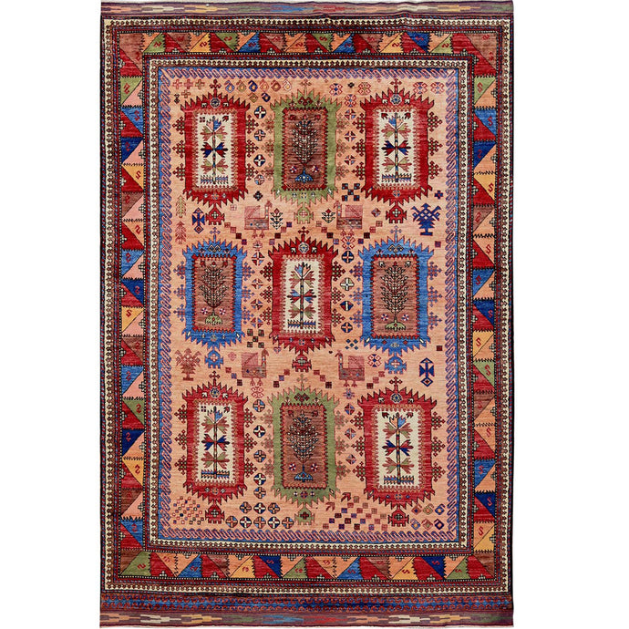 Tribal kazak rug