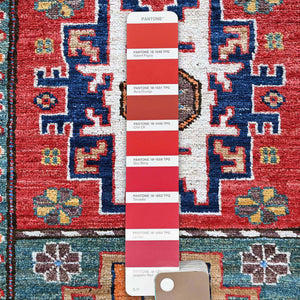Hand-Knotted Tribal Kazak Traditional Design Handmade Rug (Size 2.9 X 9.3) Cwral-11616