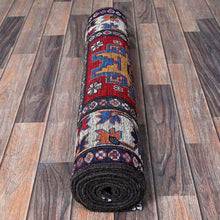 Load image into Gallery viewer, Hand-Knotted Tribal Kazak Traditional Design Handmade Rug (Size 2.9 X 9.3) Cwral-11616