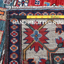 Load image into Gallery viewer, Hand-Knotted Tribal Kazak Traditional Design Handmade Rug (Size 2.9 X 9.3) Cwral-11616