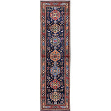 Load image into Gallery viewer, Hand-Knotted Tribal Kazak Traditional Design Handmade Rug (Size 2.8 X 9.5) Cwral-11619