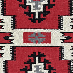 Hand-Woven Reversible Southwestern Design Handmade Kilim Rug (Size 5.2 X 6.9) Cwral-11622