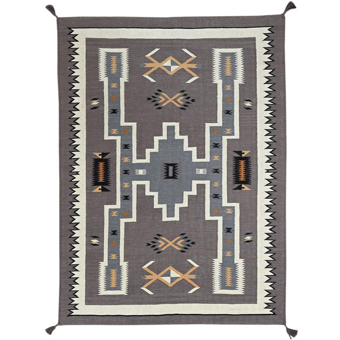 Hand-Woven Reversible Southwestern Design Handmade Kilim Rug (Size 5.0 X 6.11) Cwral-11625