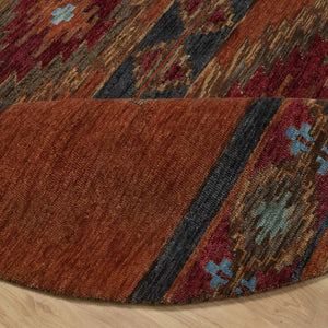Hand-Knotted Traditional Southwestern Design Handmade Rug (Size 7.10 X 7.10) Cwral-11631