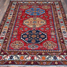 Load image into Gallery viewer, Hand-Knotted Traditional Ersari Kazak Design Handmade Wool Rug (Size 4.3 X 5.7) Cwral-11640