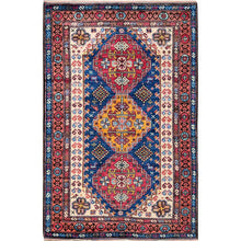 Load image into Gallery viewer, Hand-Knotted Traditional Ersari Kazak Design Handmade Wool Rug (Size 4.0 X 6.1) Cwral-11643