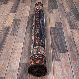 Hand-Knotted Traditional Ersari Kazak Design Handmade Wool Rug (Size 4.2 X 6.1) Cwral-11649