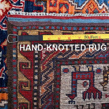 Load image into Gallery viewer, Hand-Knotted Traditional Ersari Kazak Design Handmade Wool Rug (Size 4.2 X 6.1) Cwral-11649