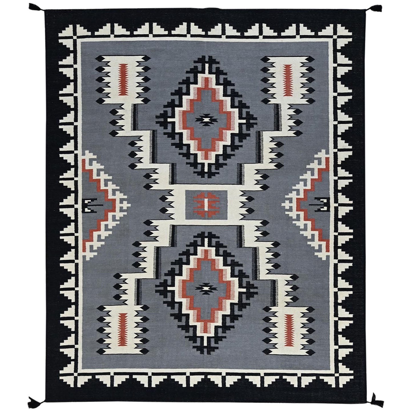 Hand-Woven Reversible Southwestern Design Handmade Kilim Rug (Size 8.1 X 9.11) Cwral-11652