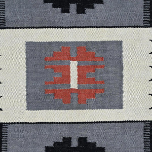 Hand-Woven Reversible Southwestern Design Handmade Kilim Rug (Size 8.1 X 9.11) Cwral-11652