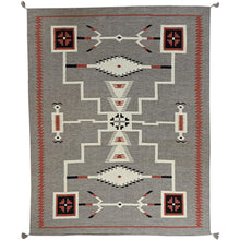Load image into Gallery viewer, Hand-Woven Reversible Southwestern Design Handmade Kilim Rug (Size 8.0 X 9.11) Cwral-11655