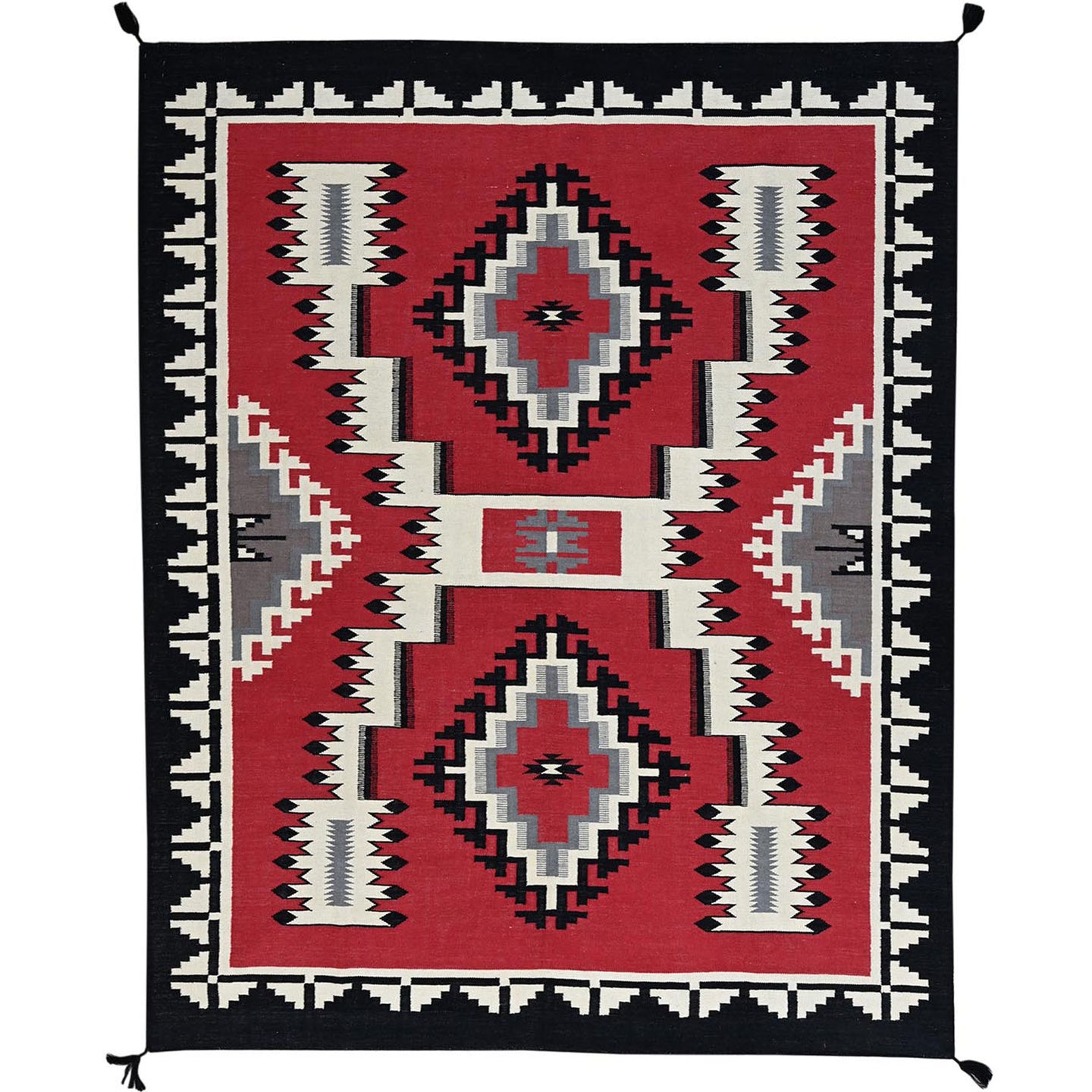 Hand-Woven Reversible Southwestern Design Handmade Kilim Rug (Size 8.1 X 10.0) Cwral-11658