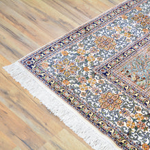 Load image into Gallery viewer, Hand-Knotted Traditional Design Kashmiri Silk Handmade Rug (Size 7.2 X 9.11) Cwral-11670