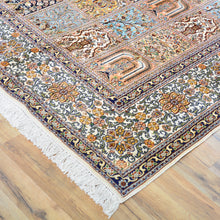 Load image into Gallery viewer, Hand-Knotted Traditional Design Kashmiri Silk Handmade Rug (Size 7.2 X 9.11) Cwral-11670