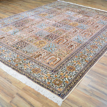 Load image into Gallery viewer, Hand-Knotted Traditional Design Kashmiri Silk Handmade Rug (Size 7.2 X 9.11) Cwral-11670