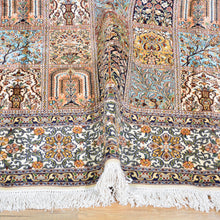 Load image into Gallery viewer, Hand-Knotted Traditional Design Kashmiri Silk Handmade Rug (Size 7.2 X 9.11) Cwral-11670